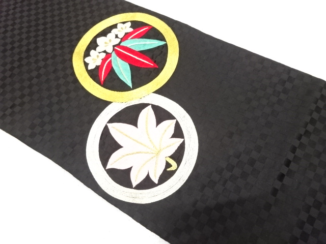 Japanese Kimono / Antique / Nagoya Obi Silk